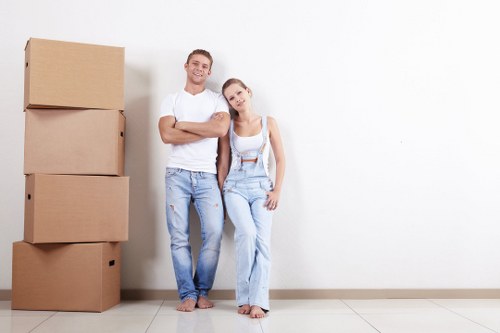 Commercial moving team planning an office relocation in Swiss Cottage