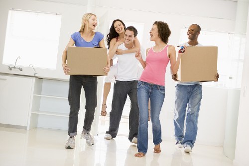 Removal van ready for a local move in Swiss Cottage