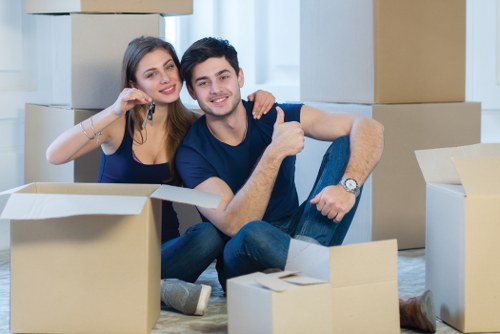 Movers handling a residential relocation in Swiss Cottage