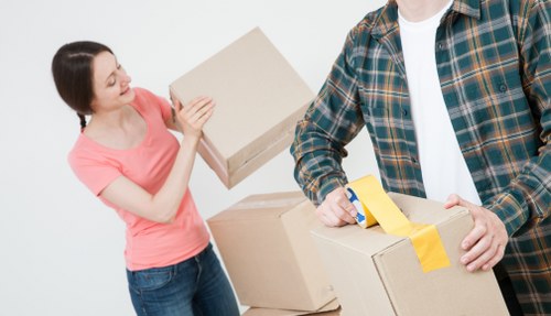Local moving team handling furniture collection in Swiss Cottage