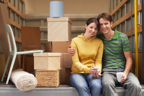 Family preparing for a home move in Swiss Cottage